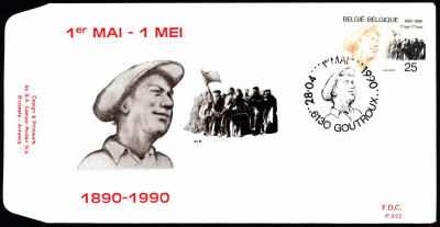 Belgia FDC 1990 Mi 2418 Labour Day [GOUTROUX]